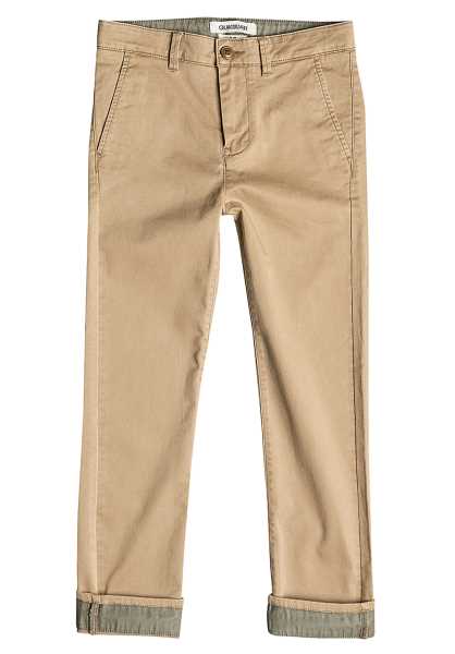 Quikargento Krandy Straight Blaw - Khaki/Beige Bambini Accogliente Pantaloni (V2548)